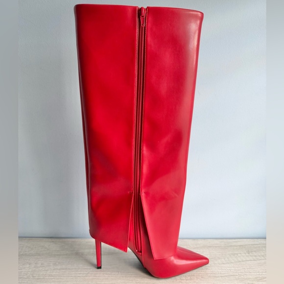 I.N.C. International Concepts Skylar Fold Over Cuffed Knee High Boots Size 7.5 - Picture 3 of 13